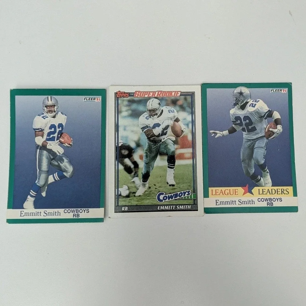 NFL Football Card Collection Binder 200+ Barry Sander Emmitt Smith‎ Rookies